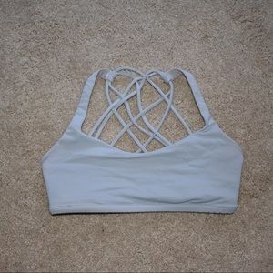 white lululemon sports bra